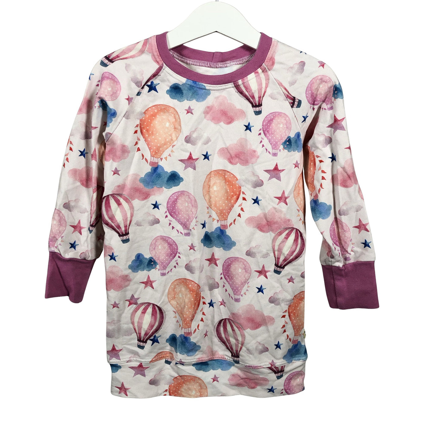 Tyttöjen Handmade - Trikoomekko, koko 110 - 116 - Vaaleanpunainen (1)