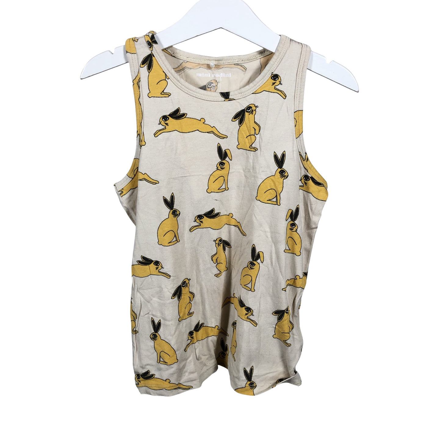 Unisex Mini Rodini - Trikootoppi, koko 116 - 122 - Beige (1)