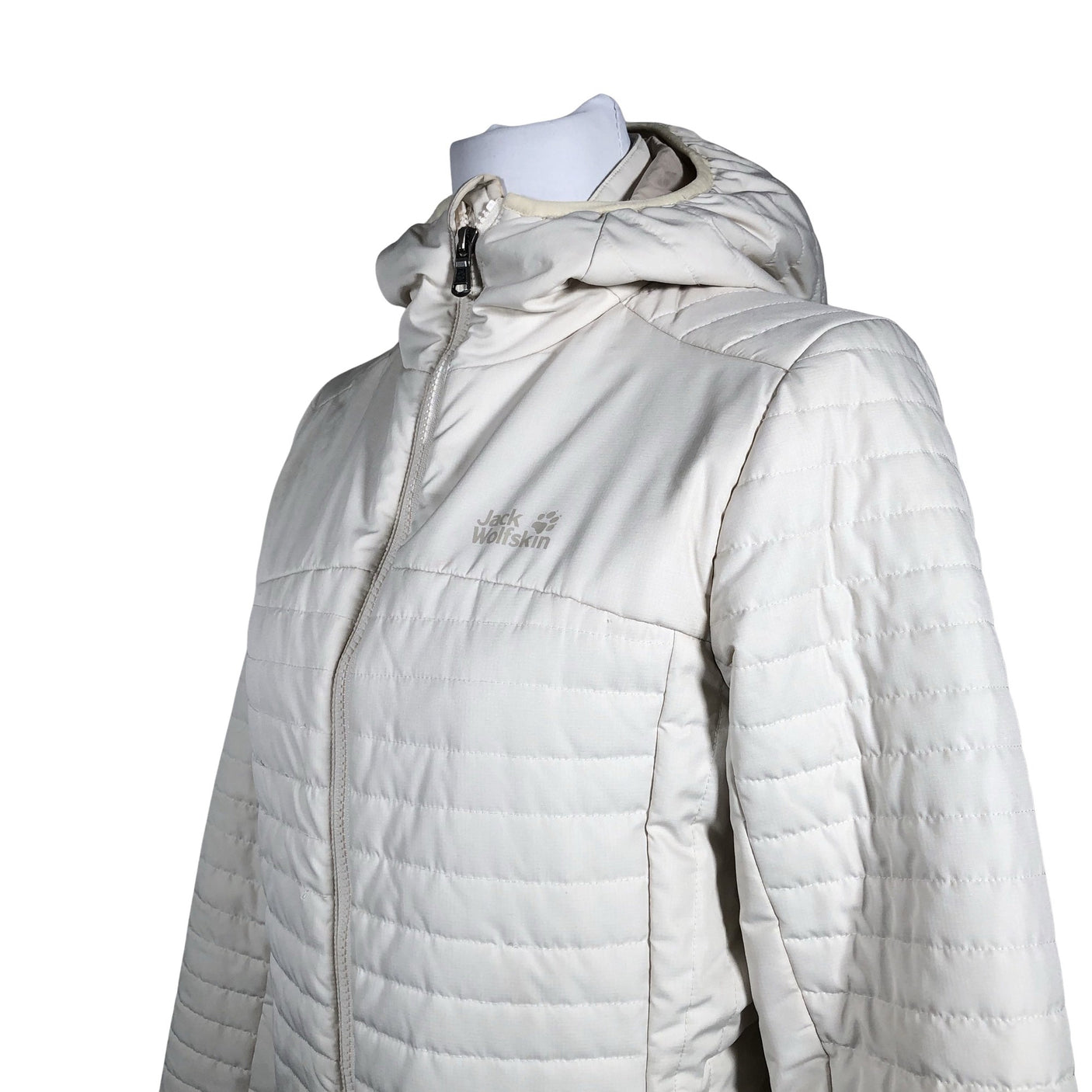 Naisten Jack Wolfskin - Kevyttoppatakki, koko 38 - Luonnonvalkoinen (2)