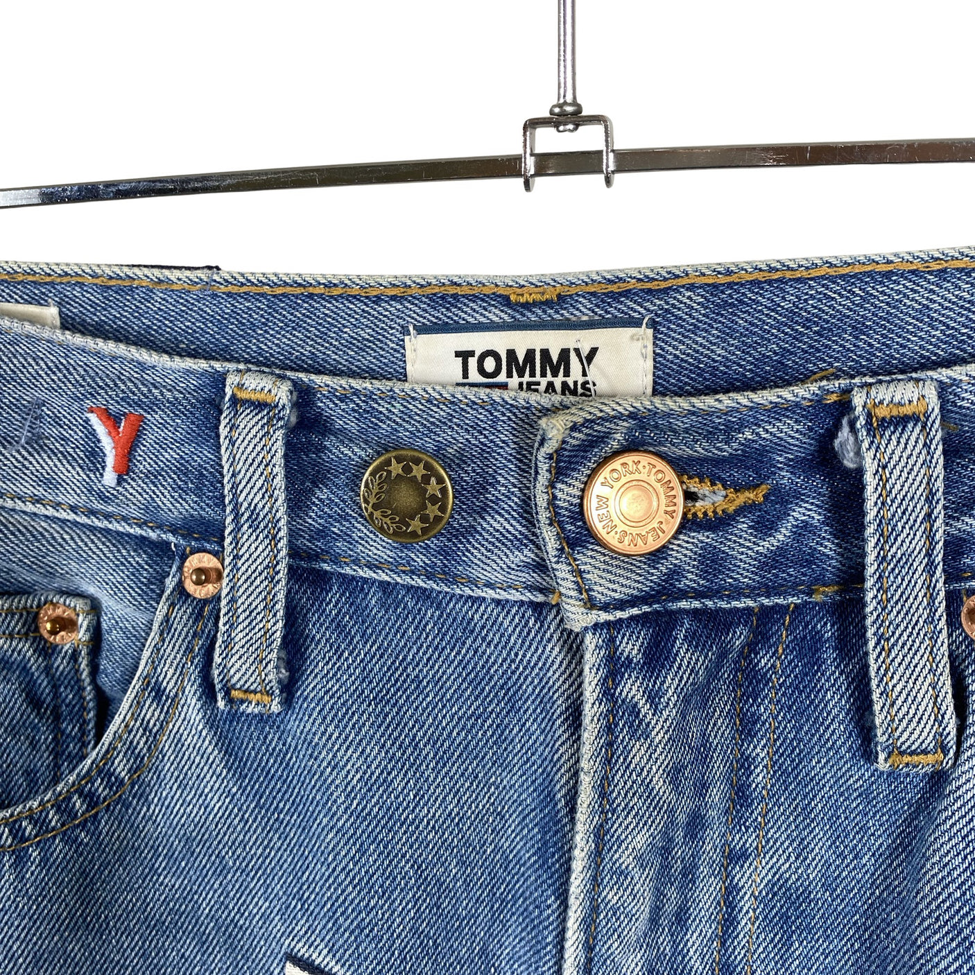 Naisten Tommy Jeans (Tommy Hilfiger) - Farkut, koko W26 - Sininen (3)