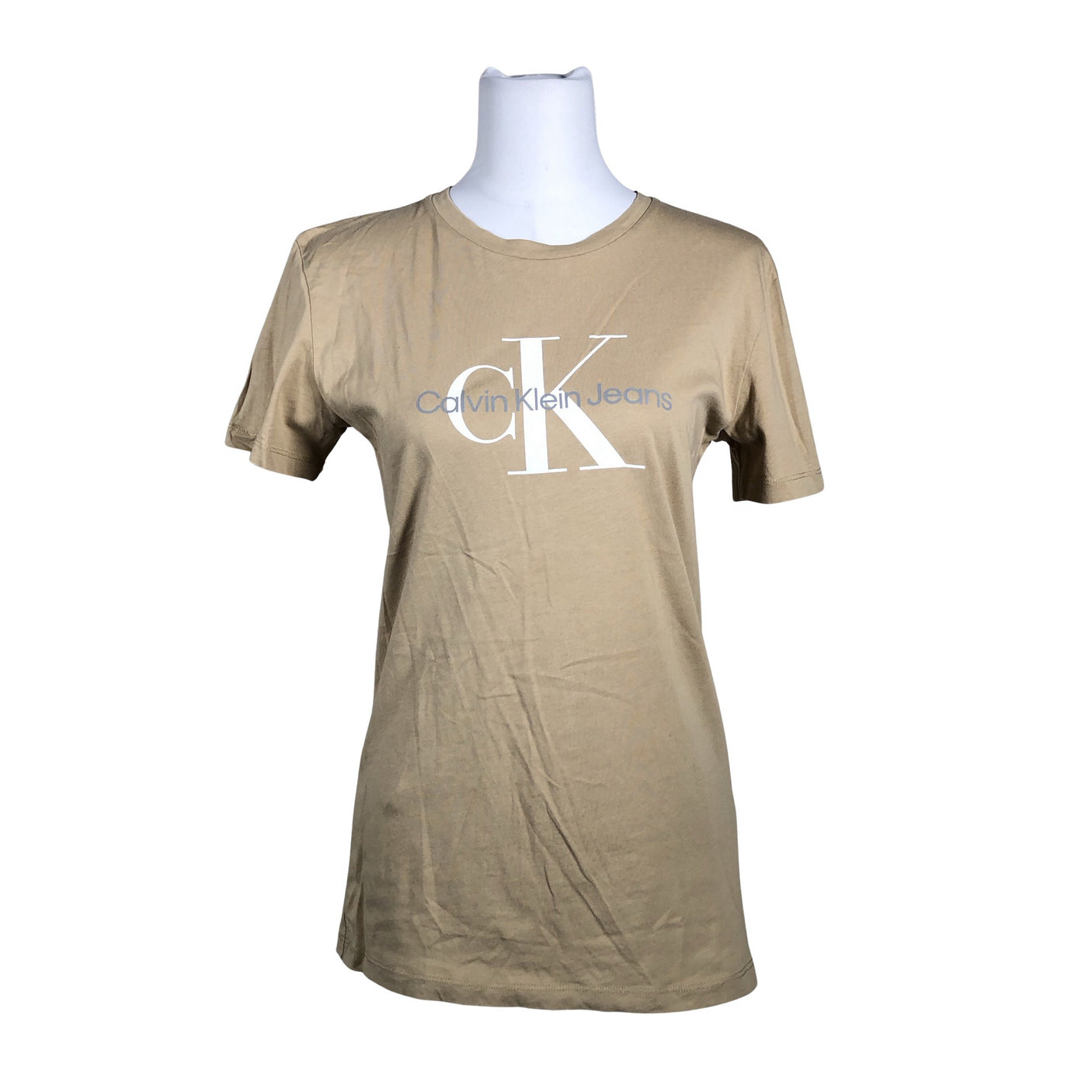 Naisten Calvin Klein Jeans - T-paita, koko 40 - Beige (1)