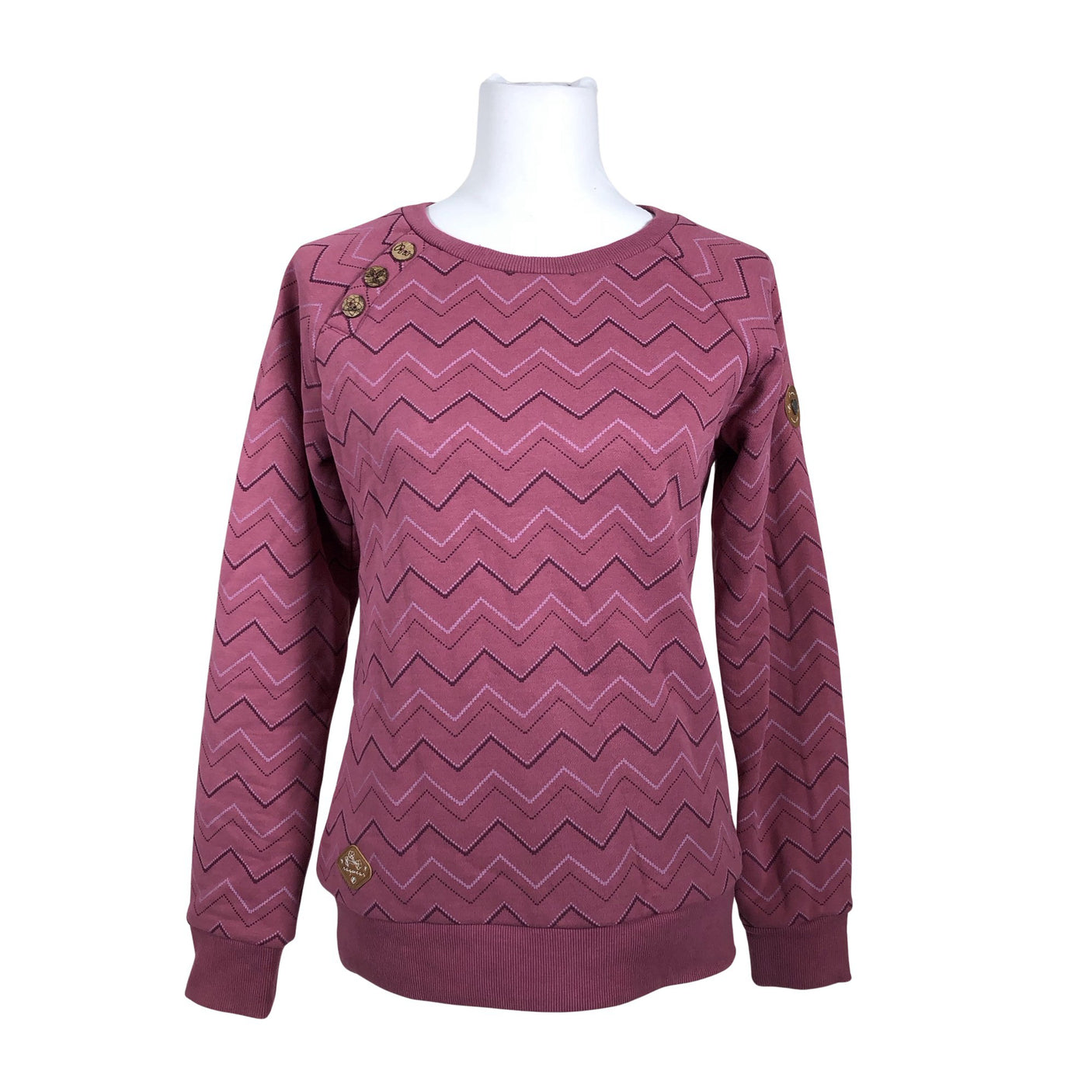 Naisten Ragwear - Collegepaita, koko 36 - Viininpunainen (1)