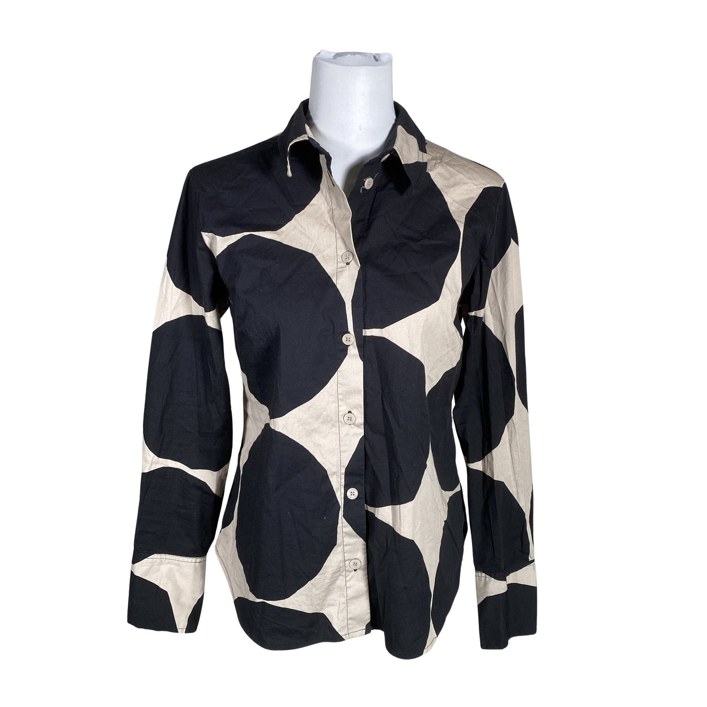 Naisten Marimekko - Kauluspaita, koko 40 - Musta (1)
