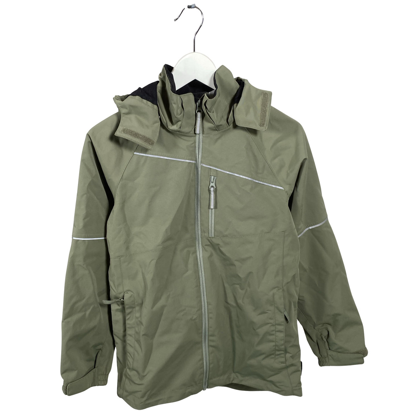 Unisex Polarn O. Pyret - Välikausitakki, koko 146 - 152 - Vihreä (1)