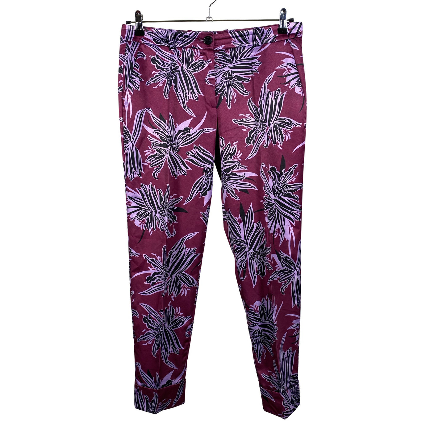 Naisten Hugo Boss - Kangashousut, koko 40 - Viininpunainen (1)