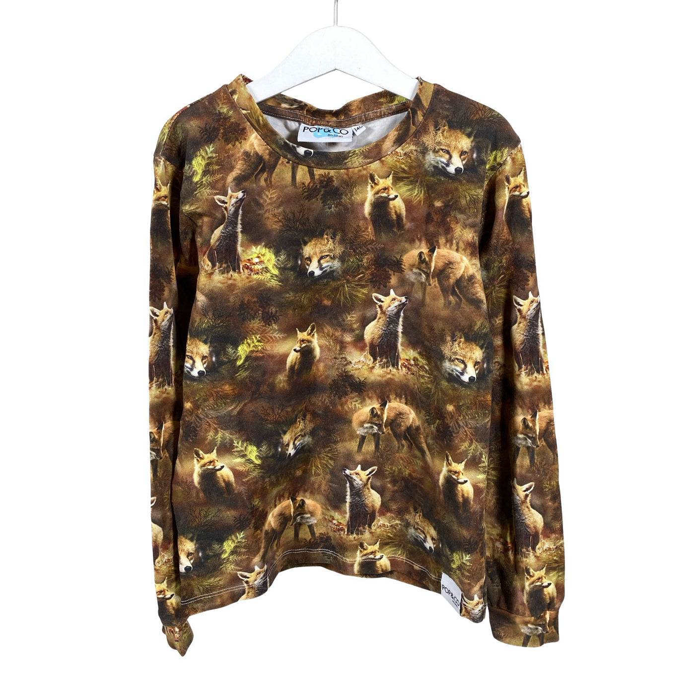Unisex Pop & Co Helsinki - Trikoopaita, koko 134 - 140 - Ruskea (1)