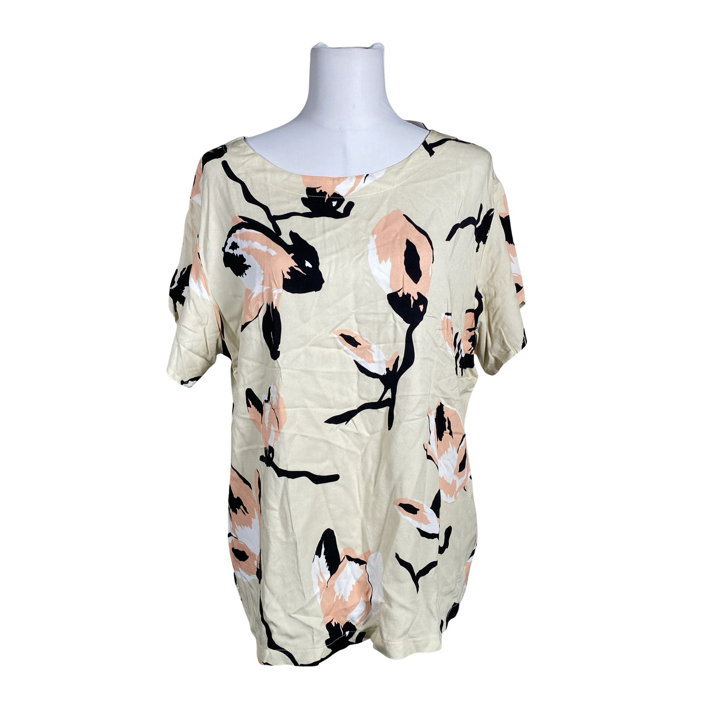 Naisten NOSH - Lyhythihainen pusero, koko 40 - Beige (1)