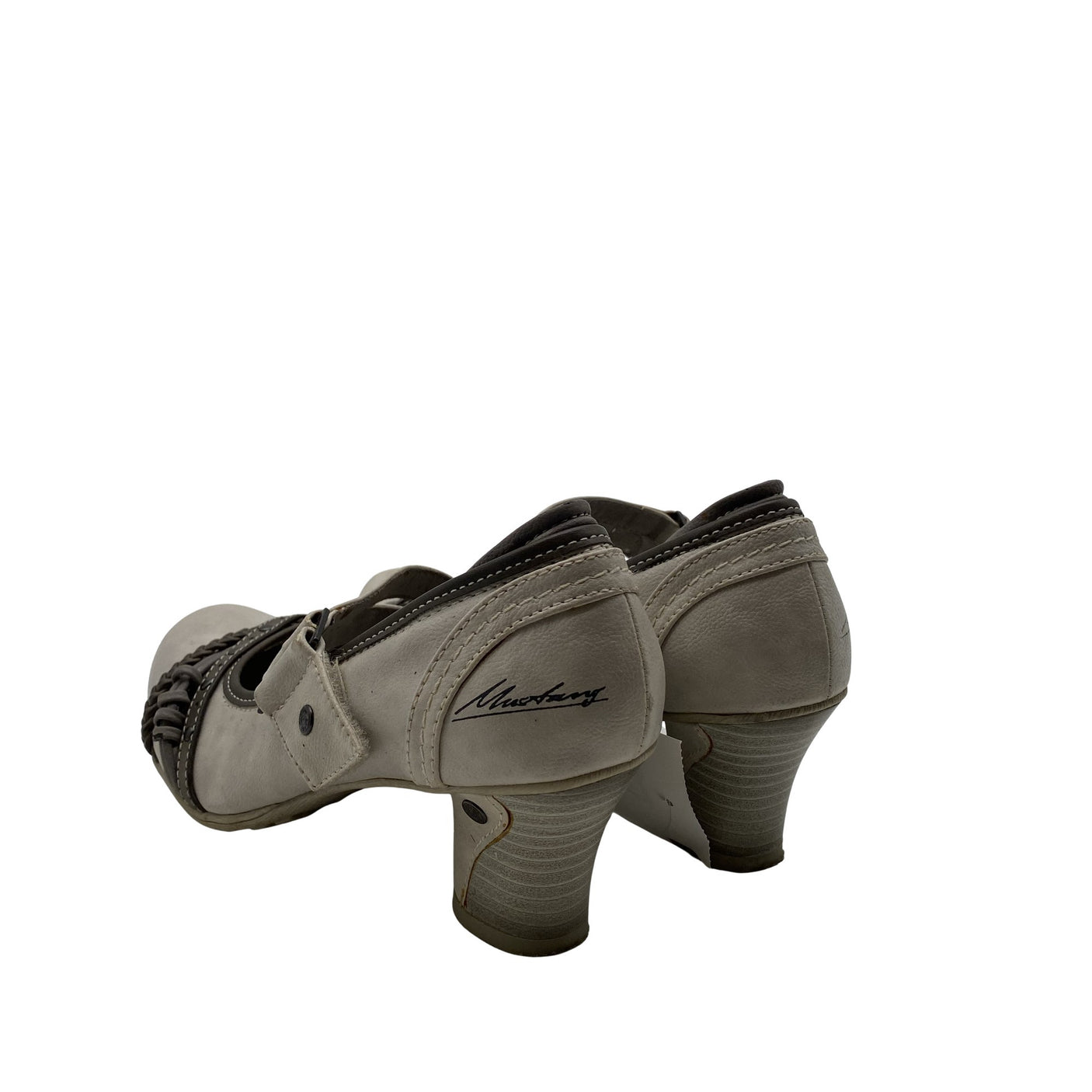 Naisten Mustang - Korkokengät, koko 38 - Beige (2)