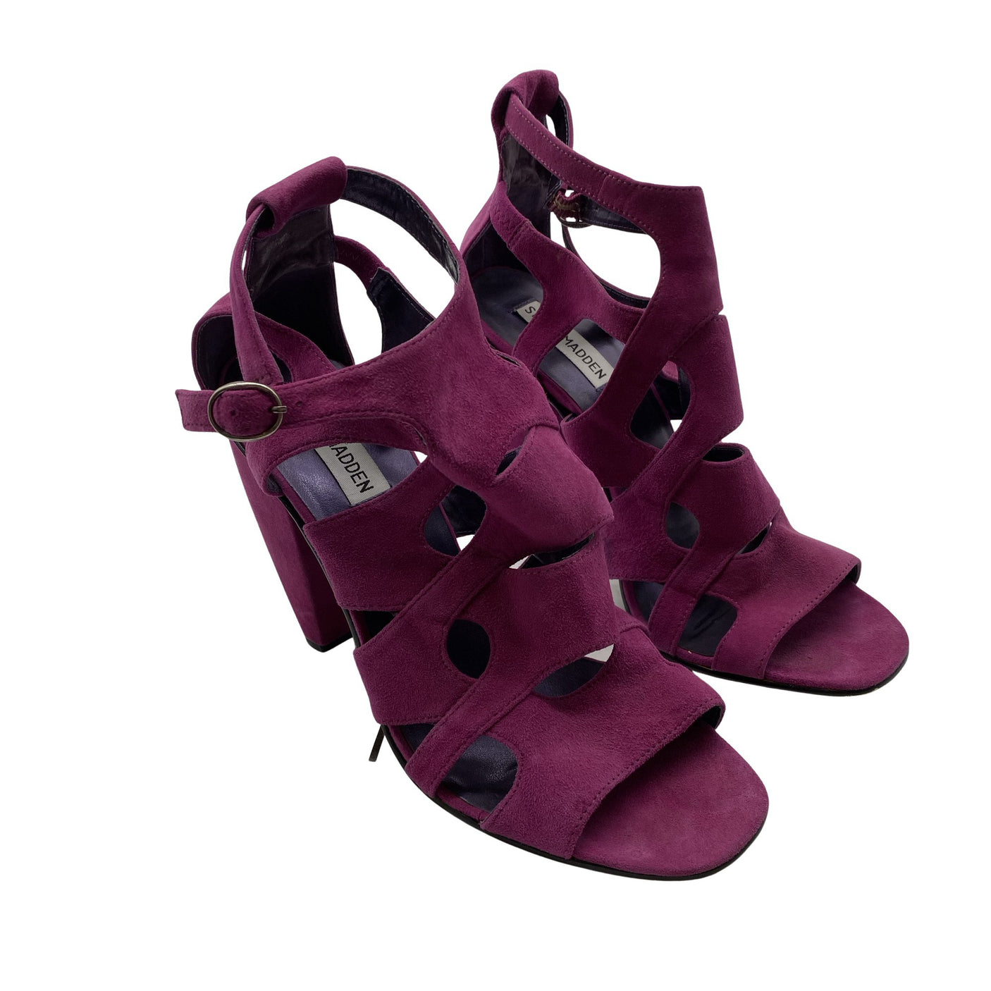 Naisten Steve Madden - Korolliset sandaalit, koko 40 - Violetti (2)