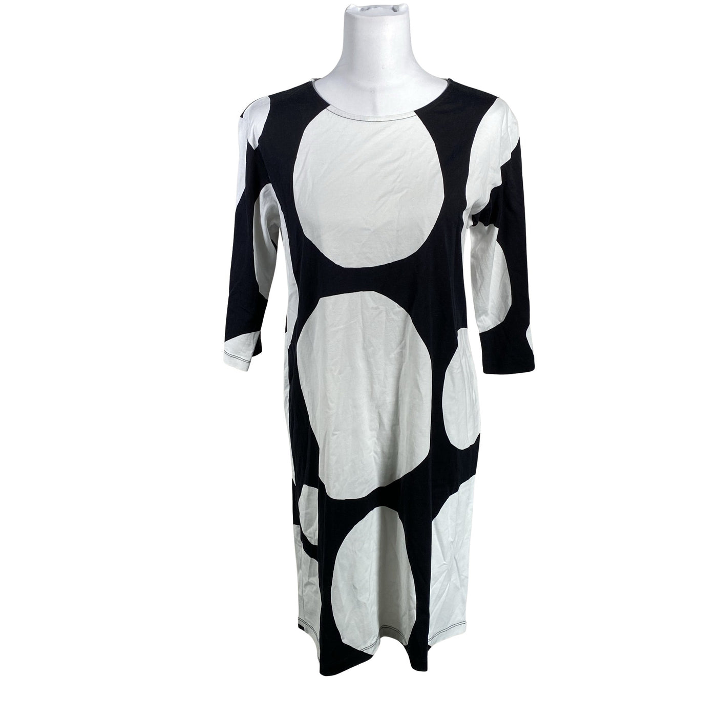Naisten Marimekko - Trikoomekko, koko 38 - Valkoinen (1)