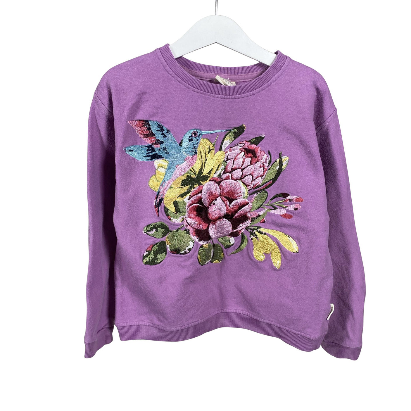 Tyttöjen Ma-ia Family - Collegepaita, koko 110 - 116 - Violetti (1)