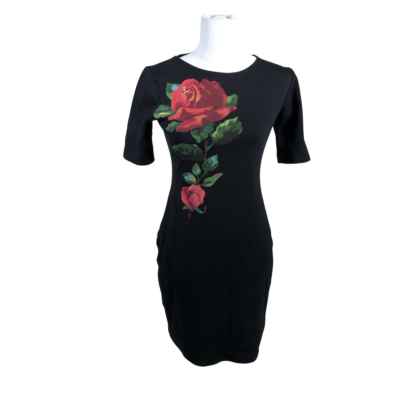 Naisten Desigual - Collegemekko, koko 38 - Musta (1)