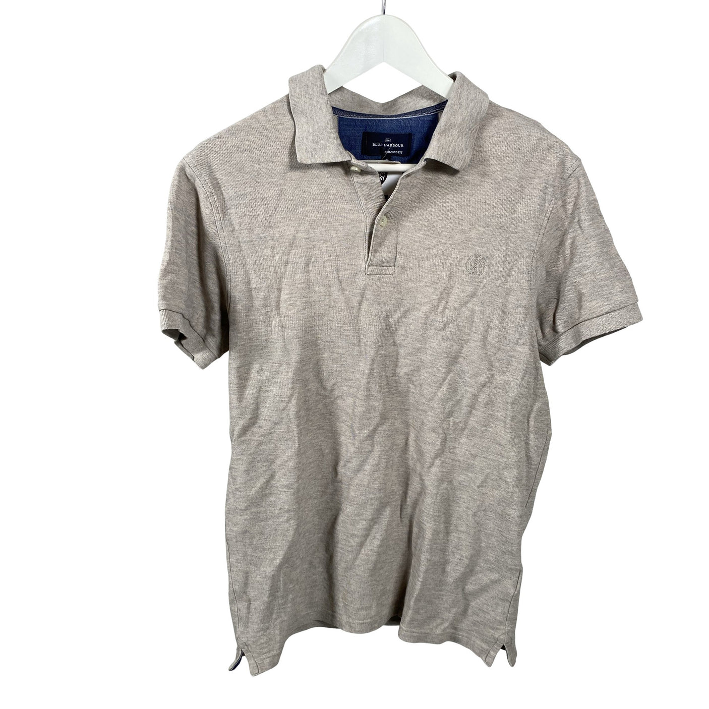 Miesten Blue Harbour - Pikeepaita, koko S - Beige (1)