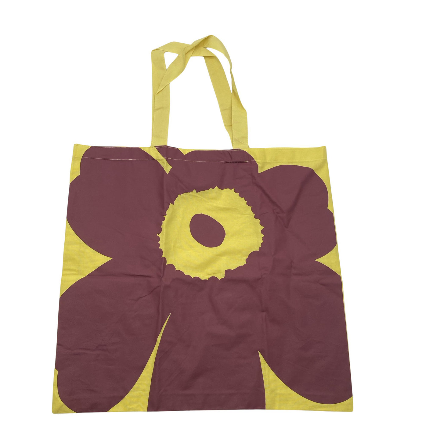 Unisex Marimekko - Ostoskassi, koko Maxi - Keltainen (1)