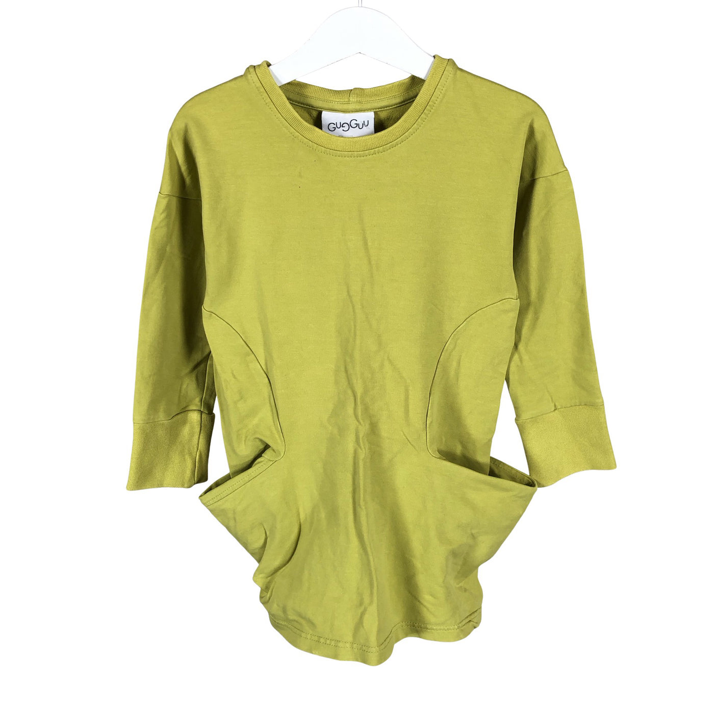 Unisex Gugguu - Collegepaita, koko 110 - 116 - Keltainen (1)