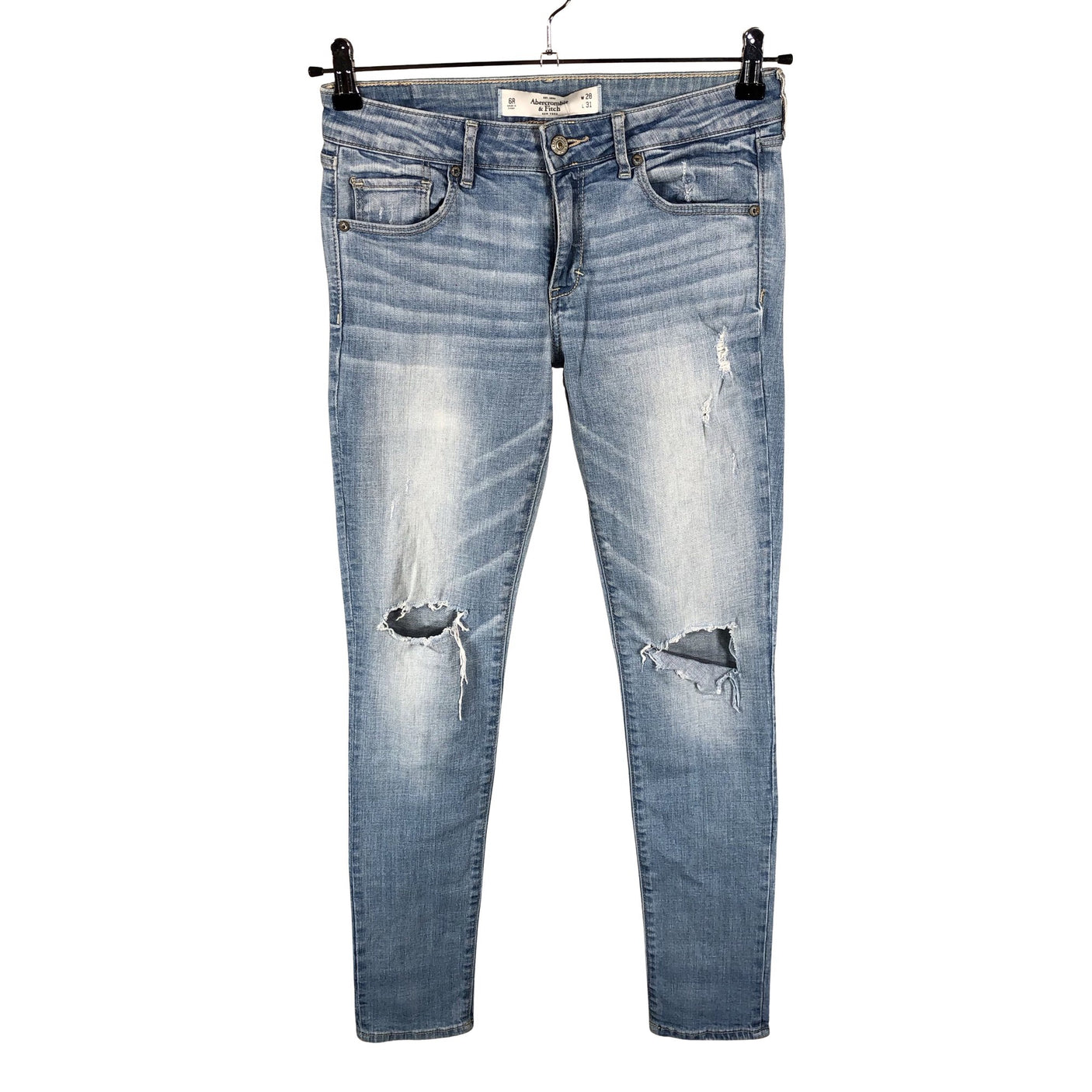 Naisten Abercrombie&Fitch - Farkut, koko W28 - Vaaleansininen (1)
