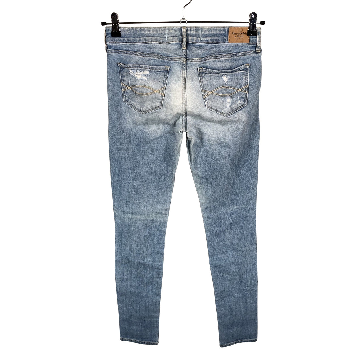 Naisten Abercrombie&Fitch - Farkut, koko W28 - Vaaleansininen (2)