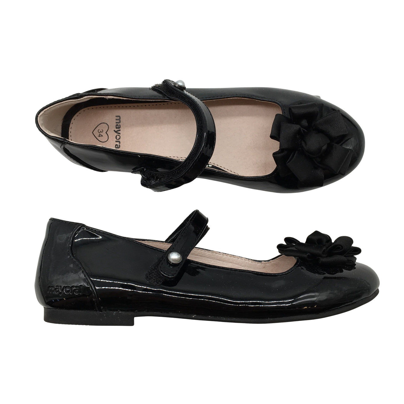 Tyttöjen Mayoral - Juhlaballerinat, koko 34 - Musta (1)