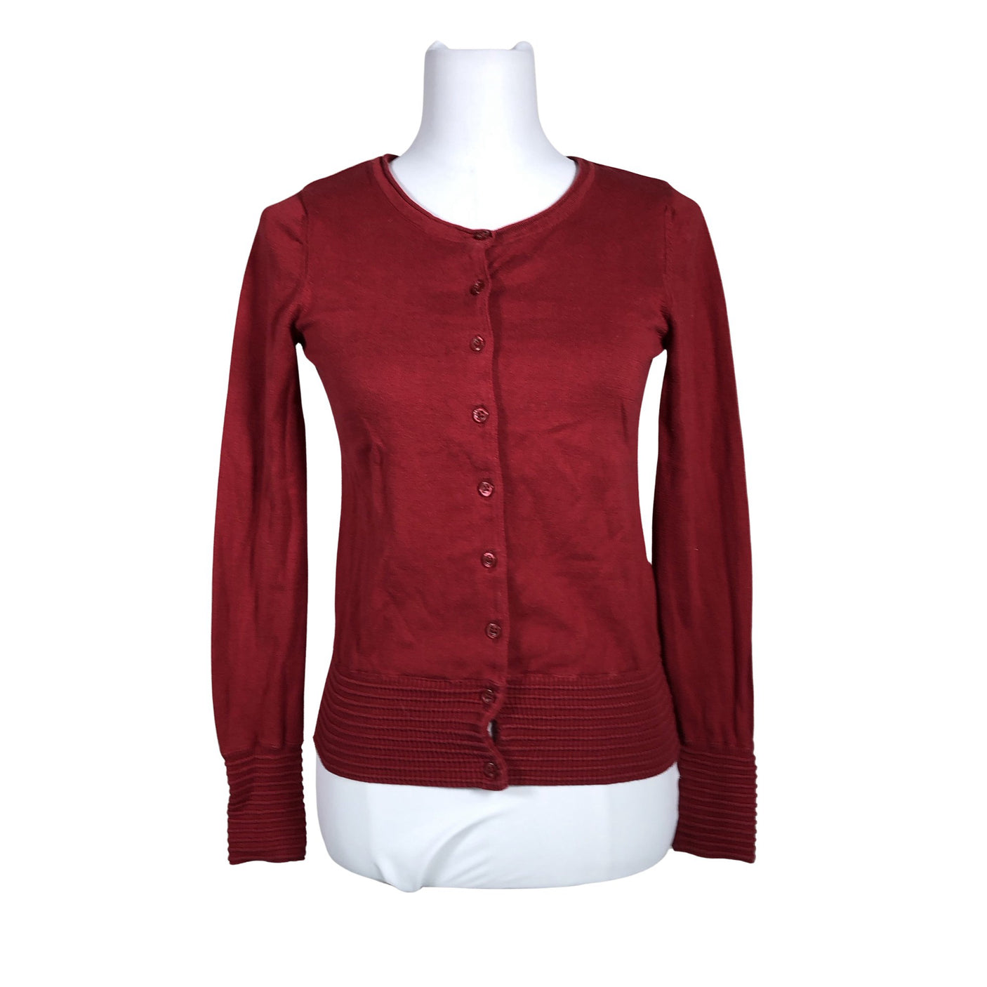 Naisten Esprit - Neuletakki, koko 36 - Punainen (1)