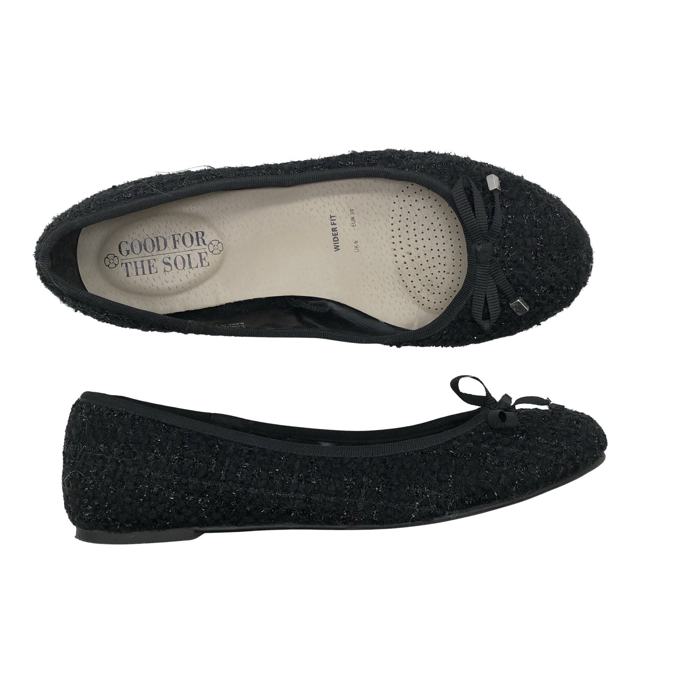 Naisten Good For the Sole - Ballerinat, koko 39 - Musta (1)
