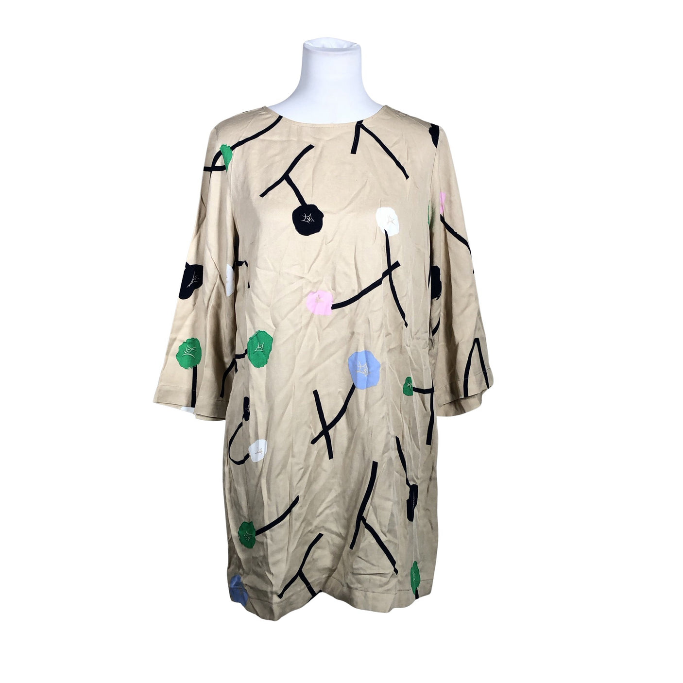 Naisten Nanso - Sifonkimekko, koko 38 - Beige (1)