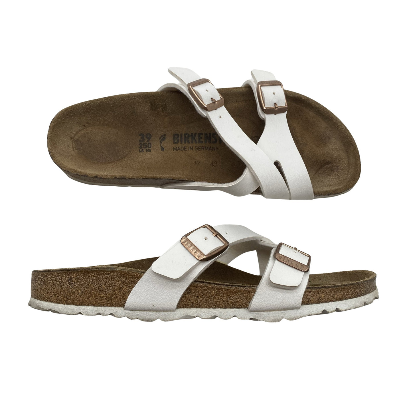 Naisten Birkenstock - Sandaalit, koko 39 - Valkoinen (1)
