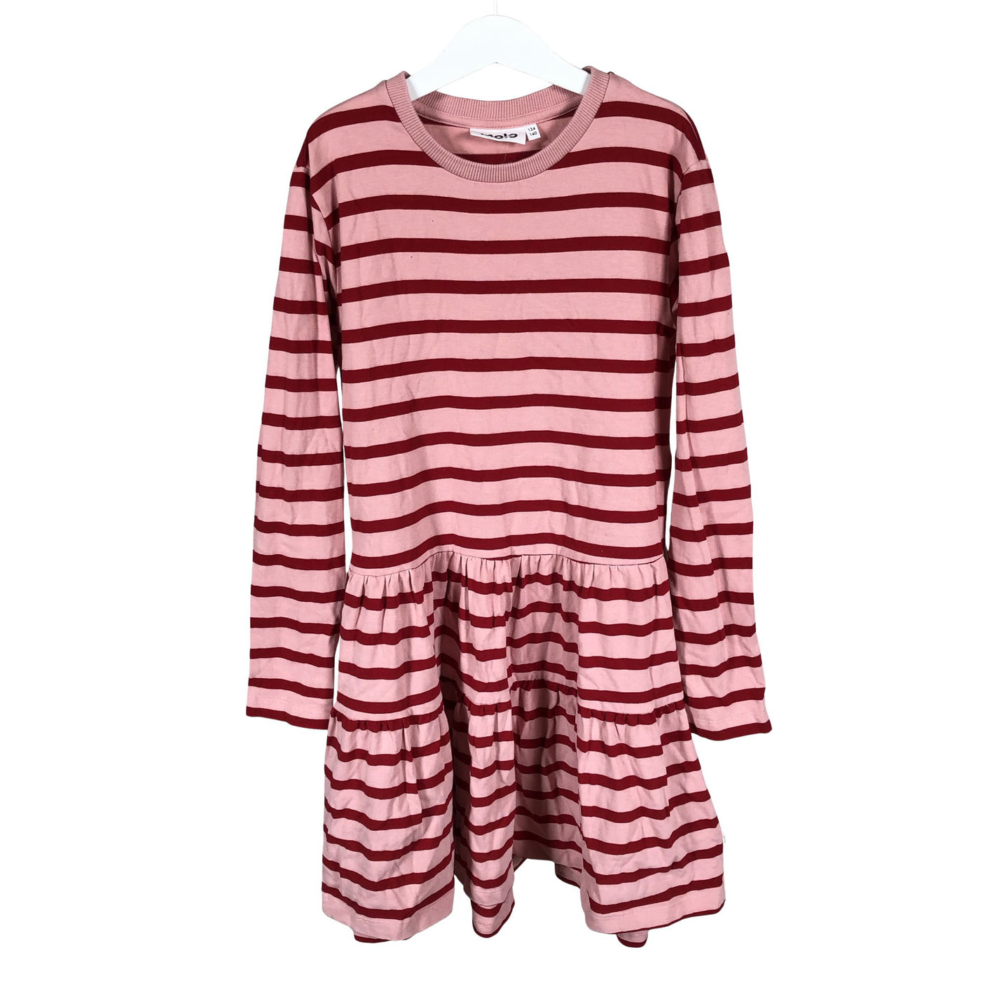 Tyttöjen Molo Kids - Trikoomekko, koko 134 - 140 - Vaaleanpunainen (1)