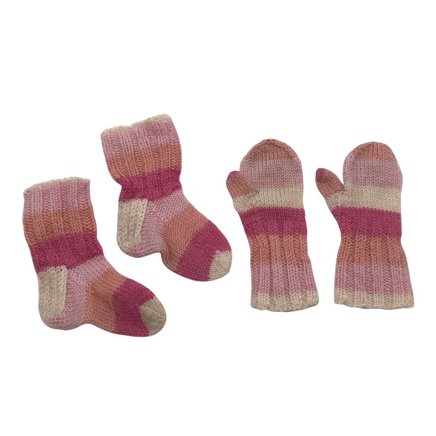 Tyttöjen Handmade - Villasukat, koko 22 - Vaaleanpunainen (1)