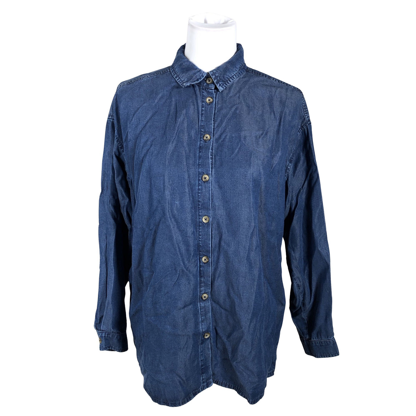 Naisten R-collection - Kauluspaita, koko 36 - Sininen (1)