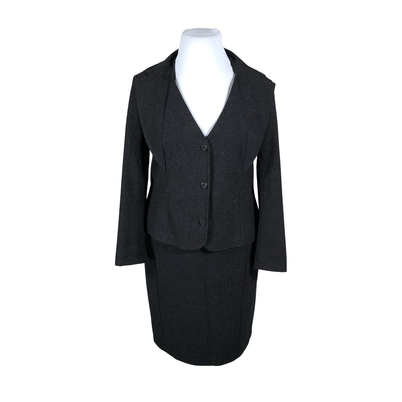 Naisten Chic Femme - Jakkupuku, koko 44 - Harmaa (1)