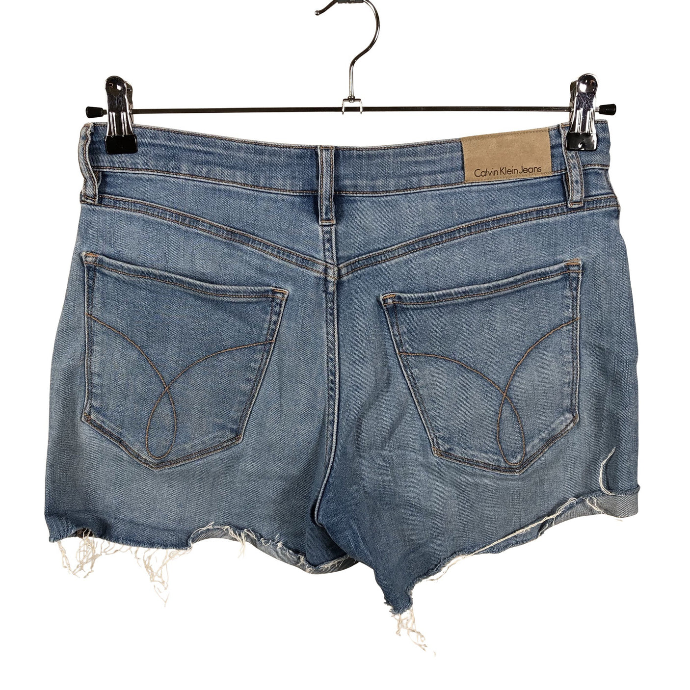 Naisten Calvin Klein Jeans - Farkkushortsit, koko W28 - Vaaleansininen (2)