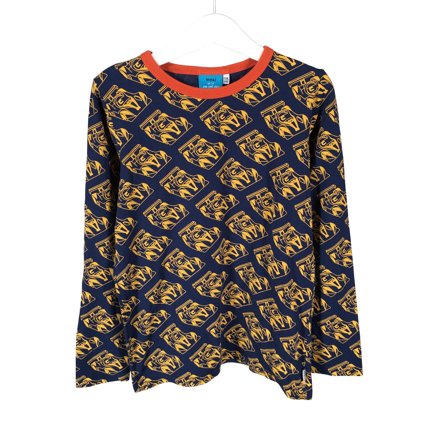 Unisex me&i - Trikoopaita, koko 134 - 140 - Sininen (1)