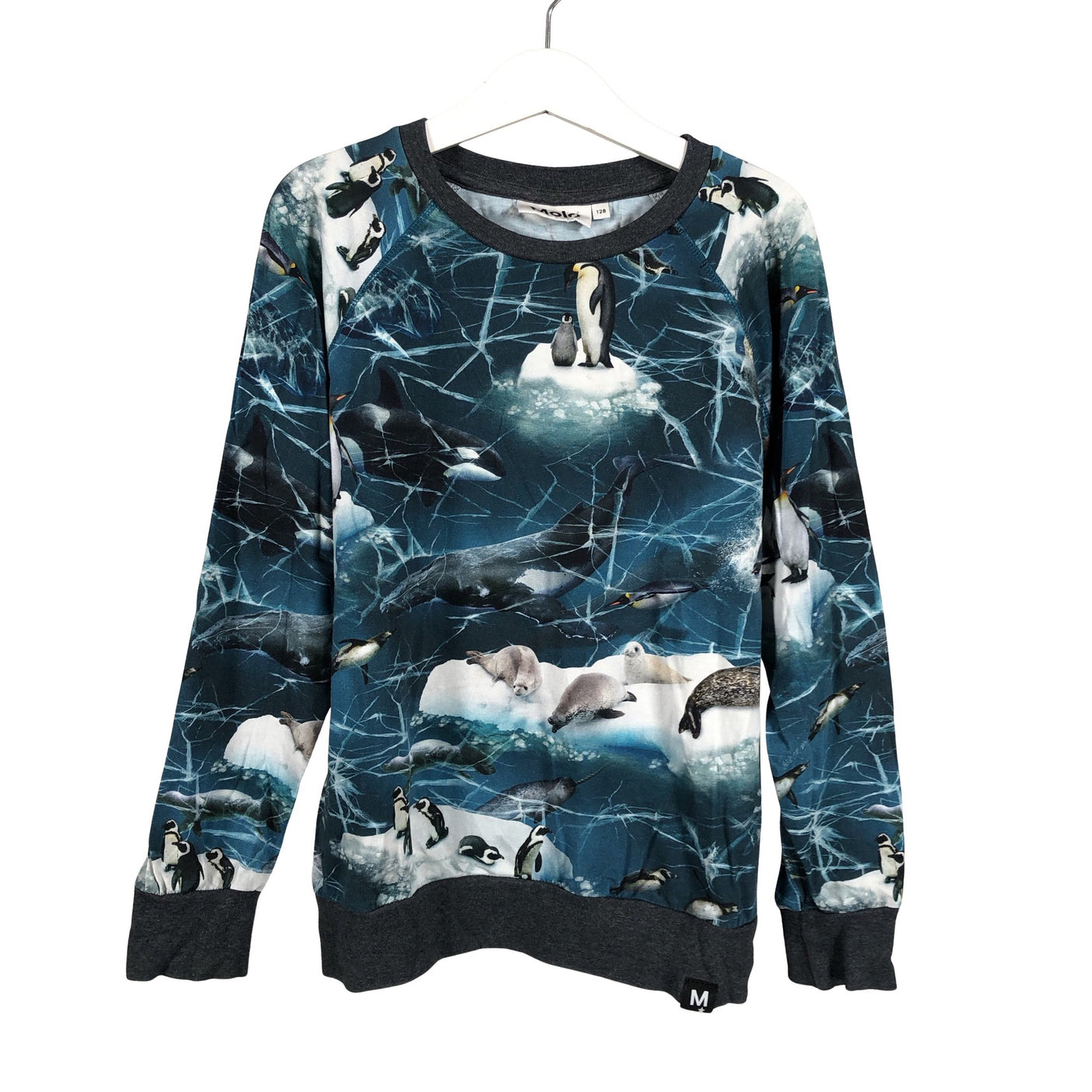 Unisex Molo Kids - Trikoopaita, koko 122 - 128 - Sininen (1)