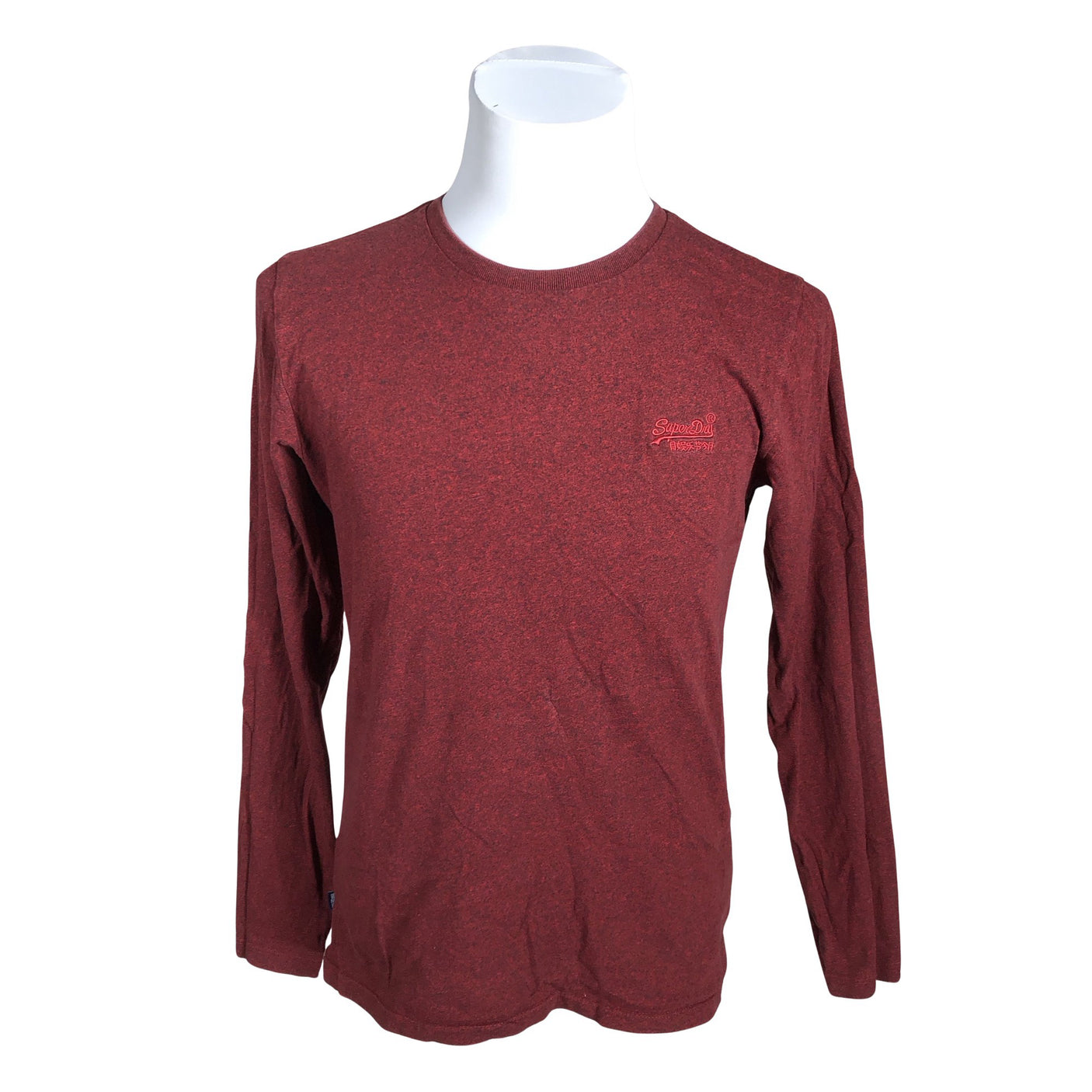 Miesten Superdry - Trikoopaita, koko L - Viininpunainen (1)
