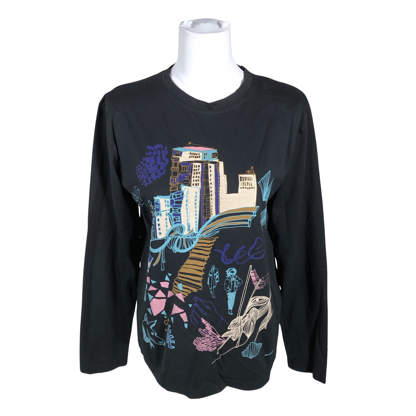 Naisten Marimekko - Trikoopaita, koko 40 - Musta (1)