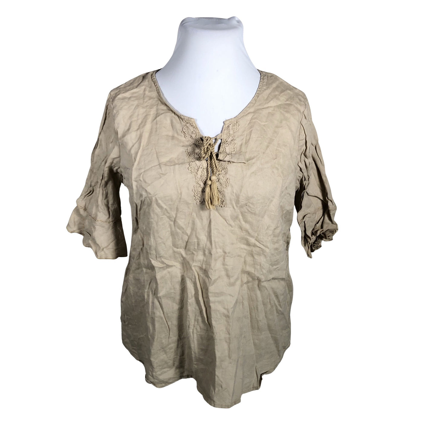 Naisten Benetton - Pusero, koko 42 - Beige (1)