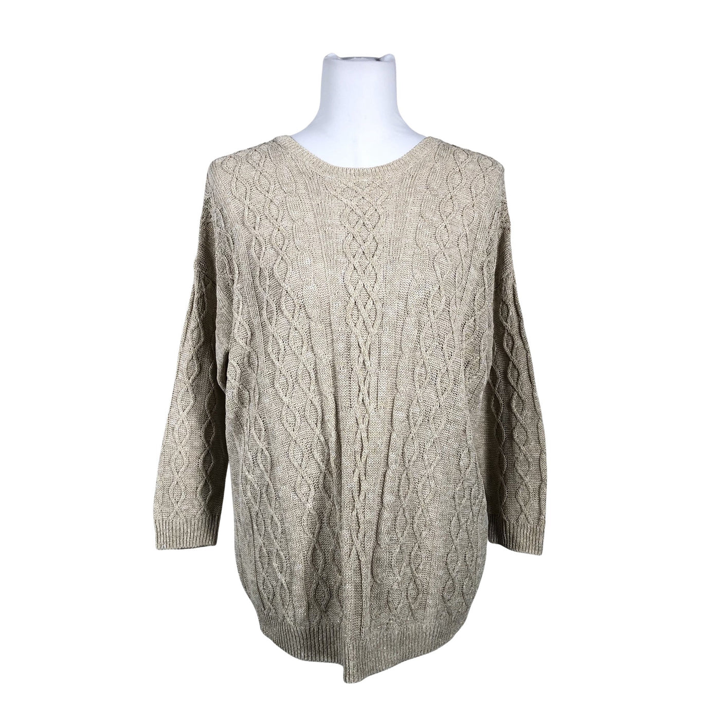 Naisten Massimo Dutti - Neulepaita, koko 38 - Beige (1)