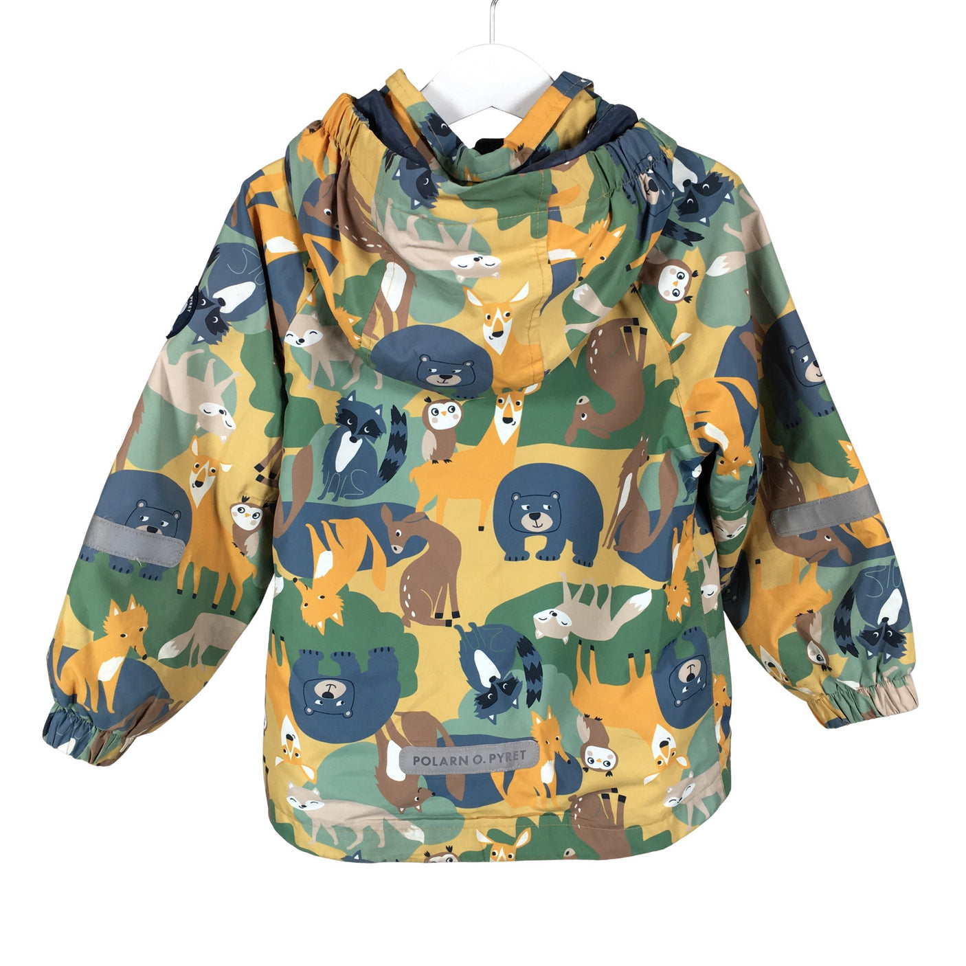 Unisex Polarn O. Pyret - Välikausitakki, koko 98 - 104 - Keltainen (2)