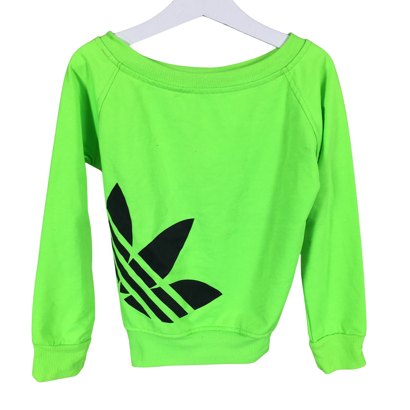 Tyttöjen Adidas - Collegepaita, koko 104 - 110 - Vihreä (1)