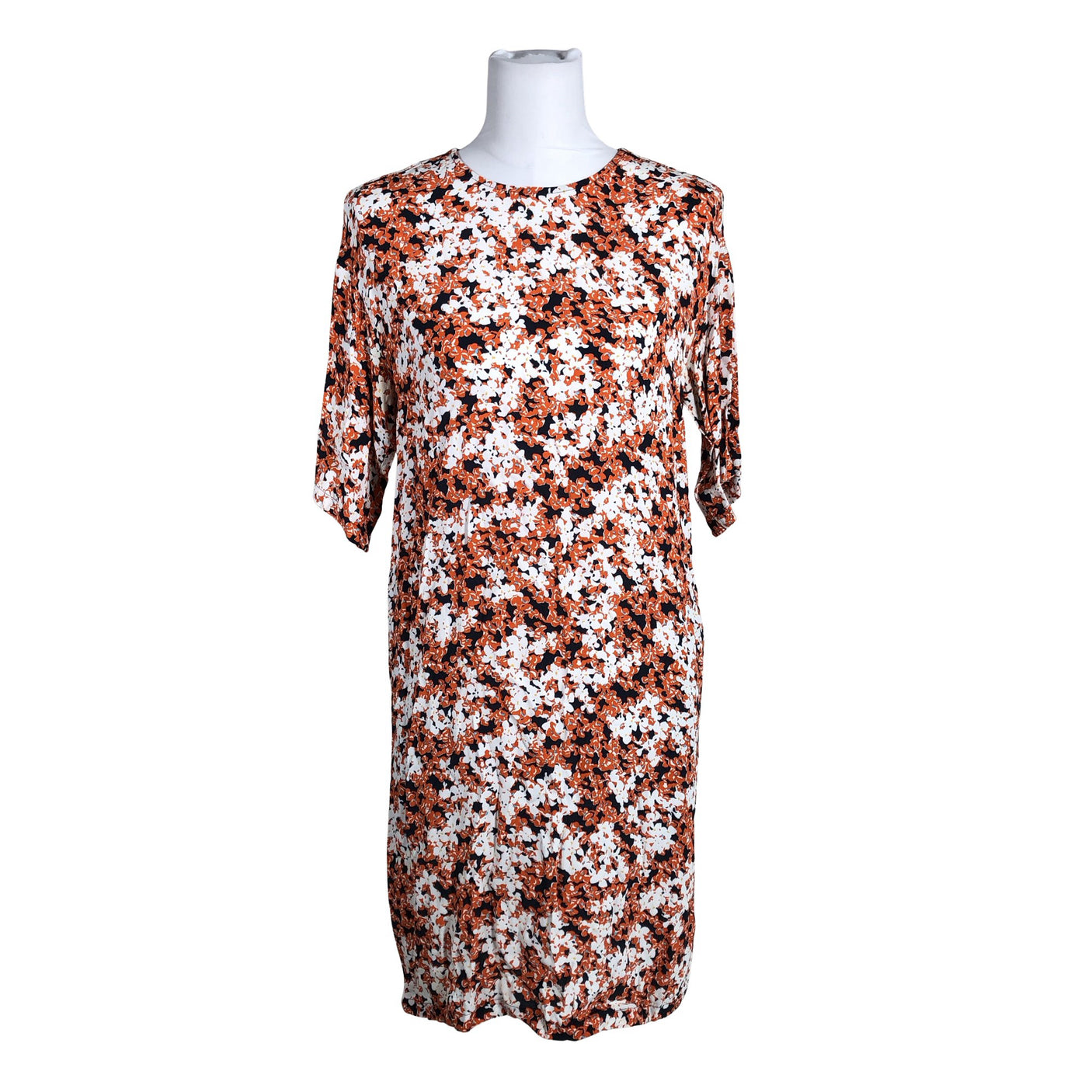 Naisten Marimekko - Sifonkimekko, koko 36 - Oranssi (1)