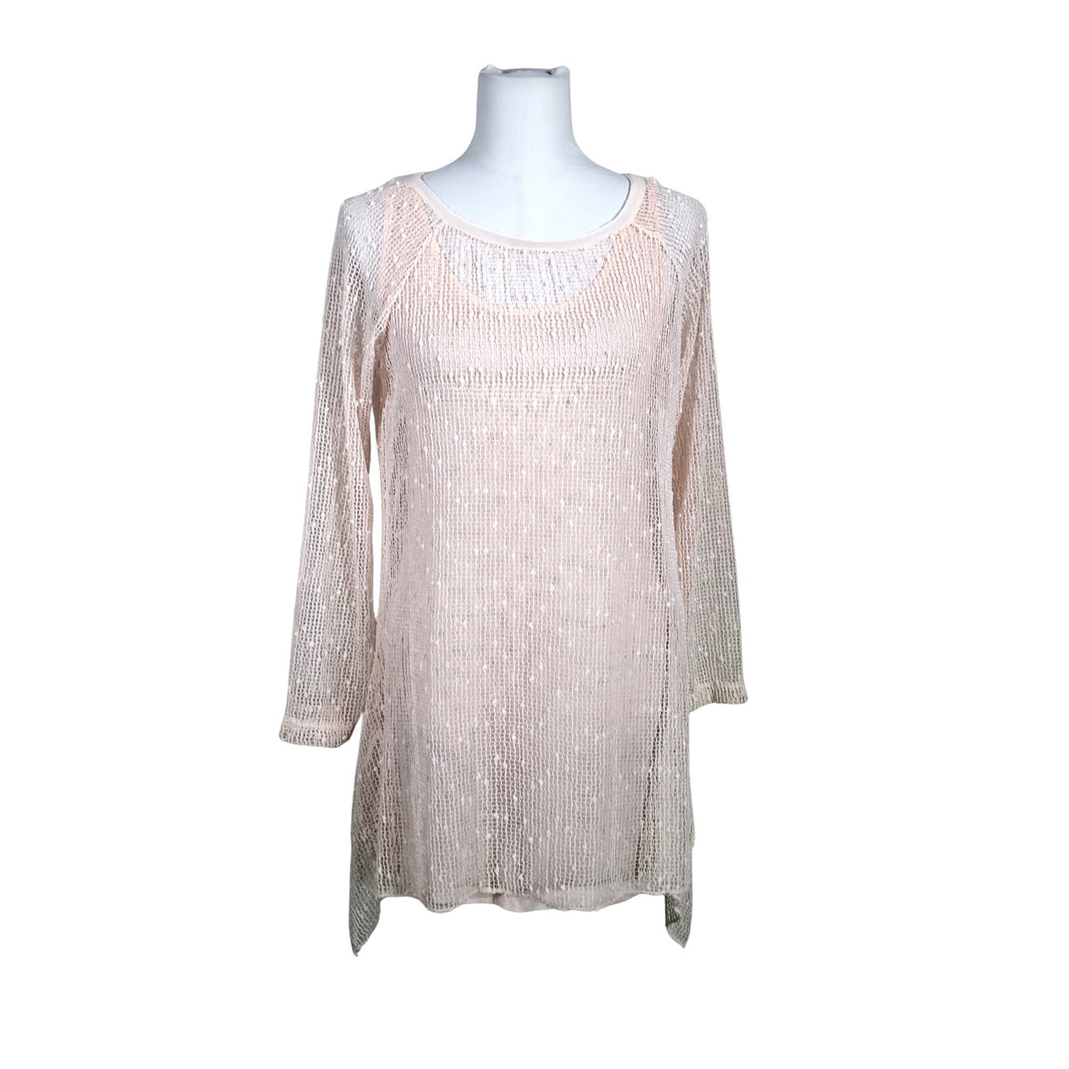 Naisten New Collection - Neuletunika, koko 40 - Vaaleanpunainen (1)