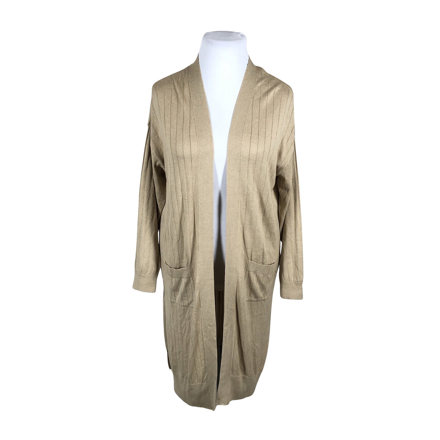 Naisten Principles - Neuletakki, koko 44 - Beige (1)