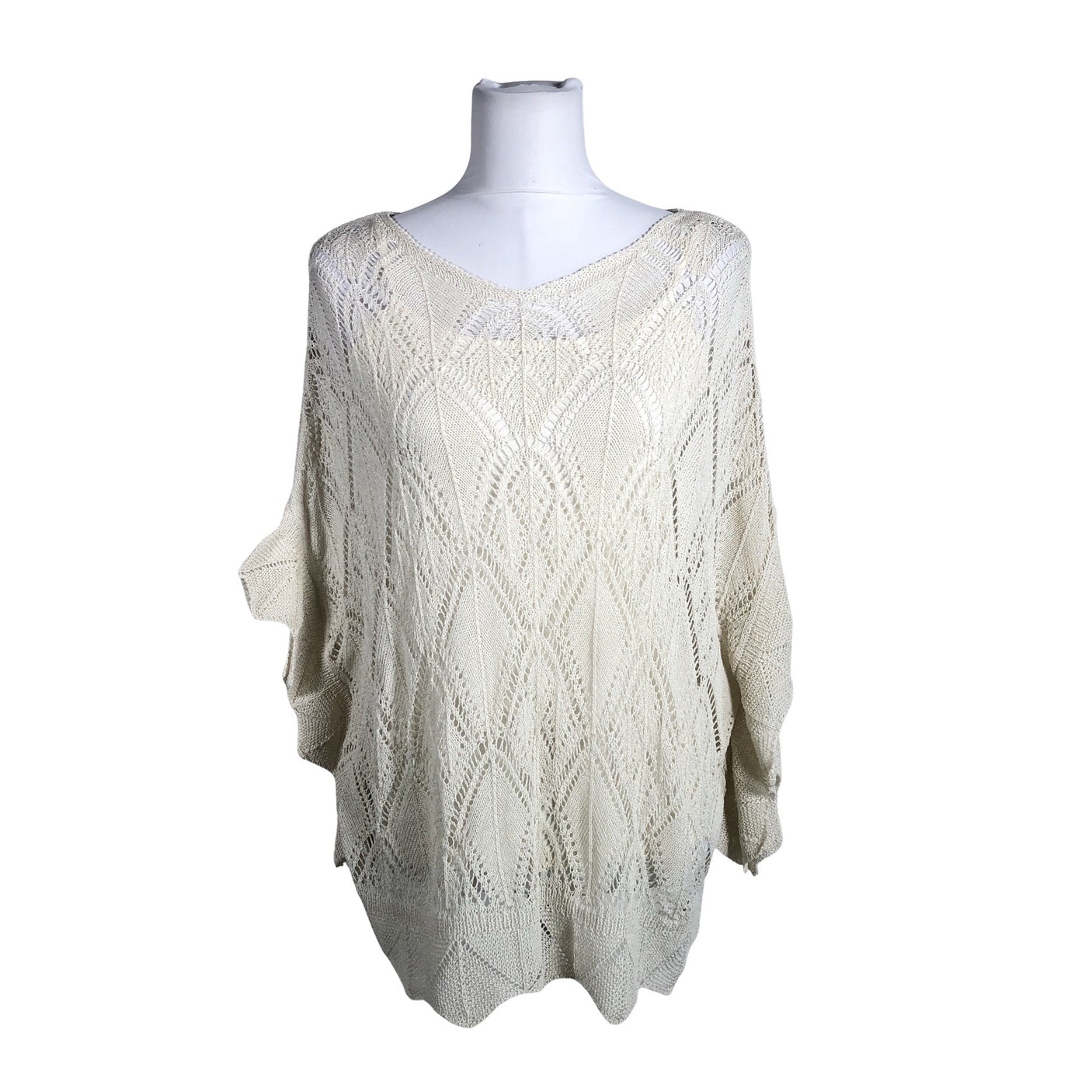 Naisten Esprit - Neulepaita, koko 38 - Beige (1)