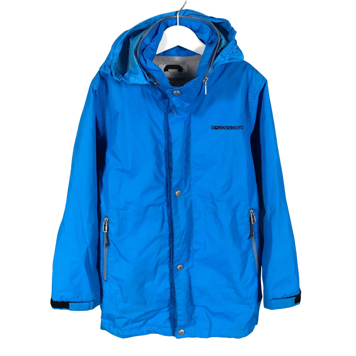 Unisex Didriksons - Välikausitakki, koko 134 - 140 - Sininen (1)