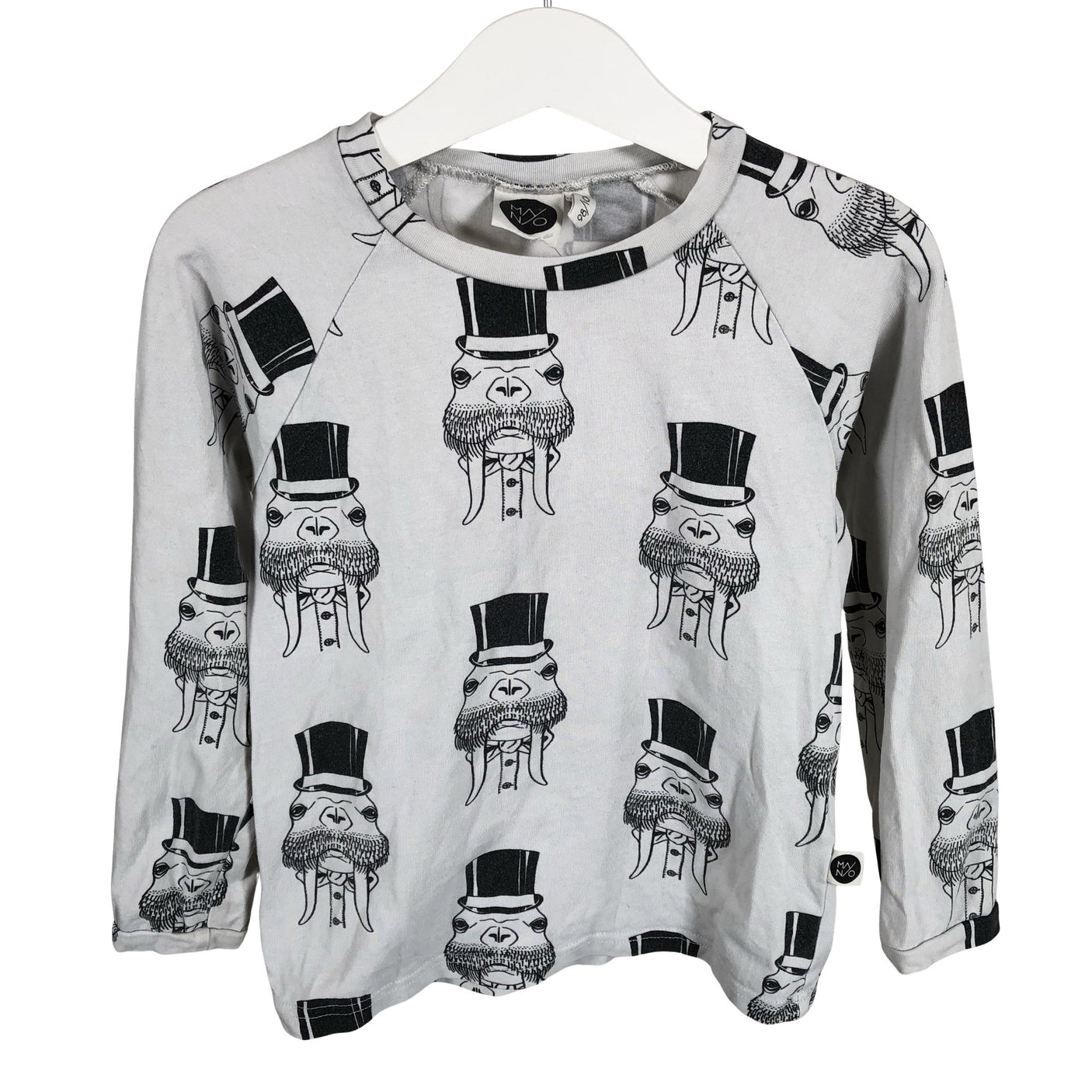 Unisex Mainio - Trikoopaita, koko 98 - 104 - Valkoinen (1)