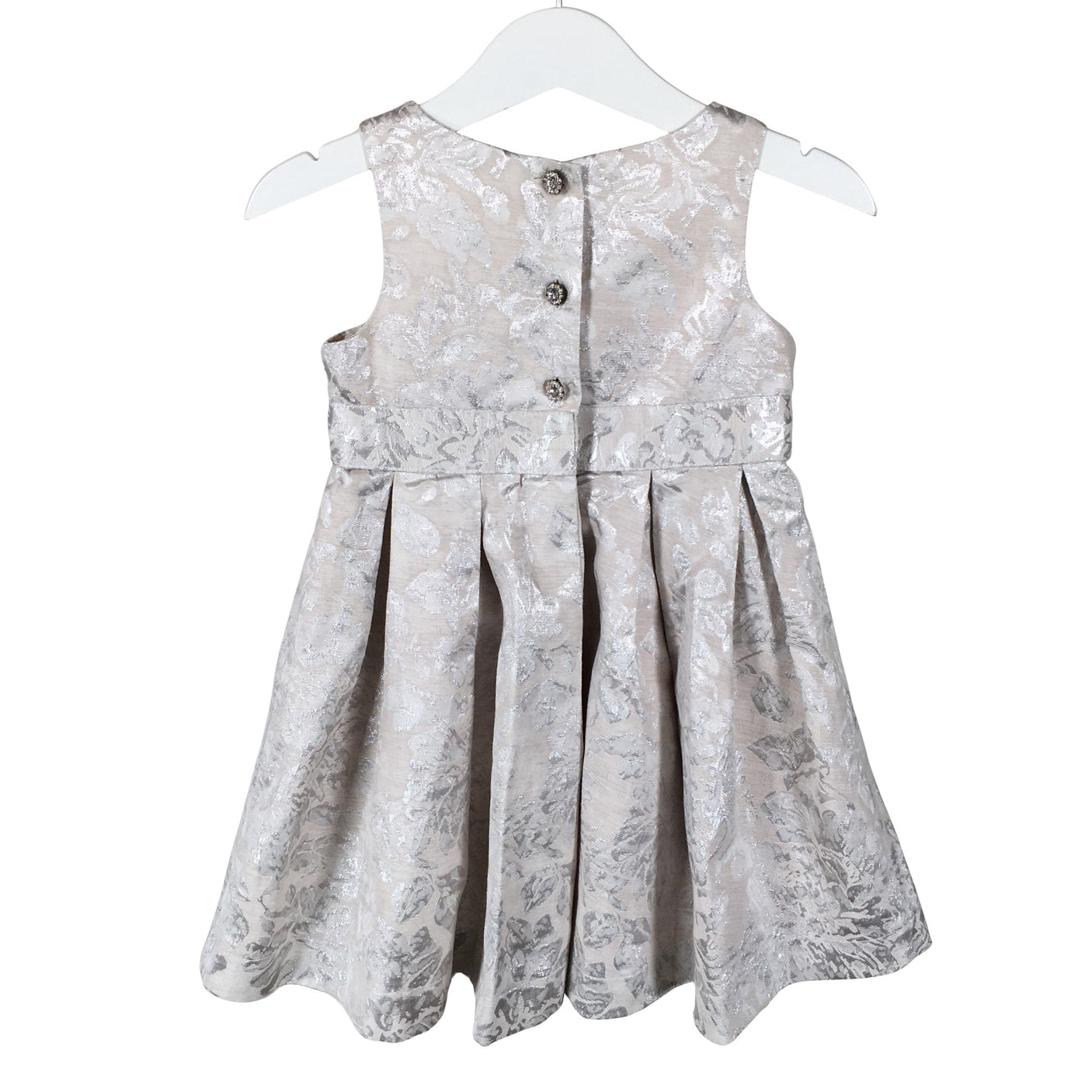 Tyttöjen Lindex - Juhlamekko, koko 80 - 86 - Beige (2)