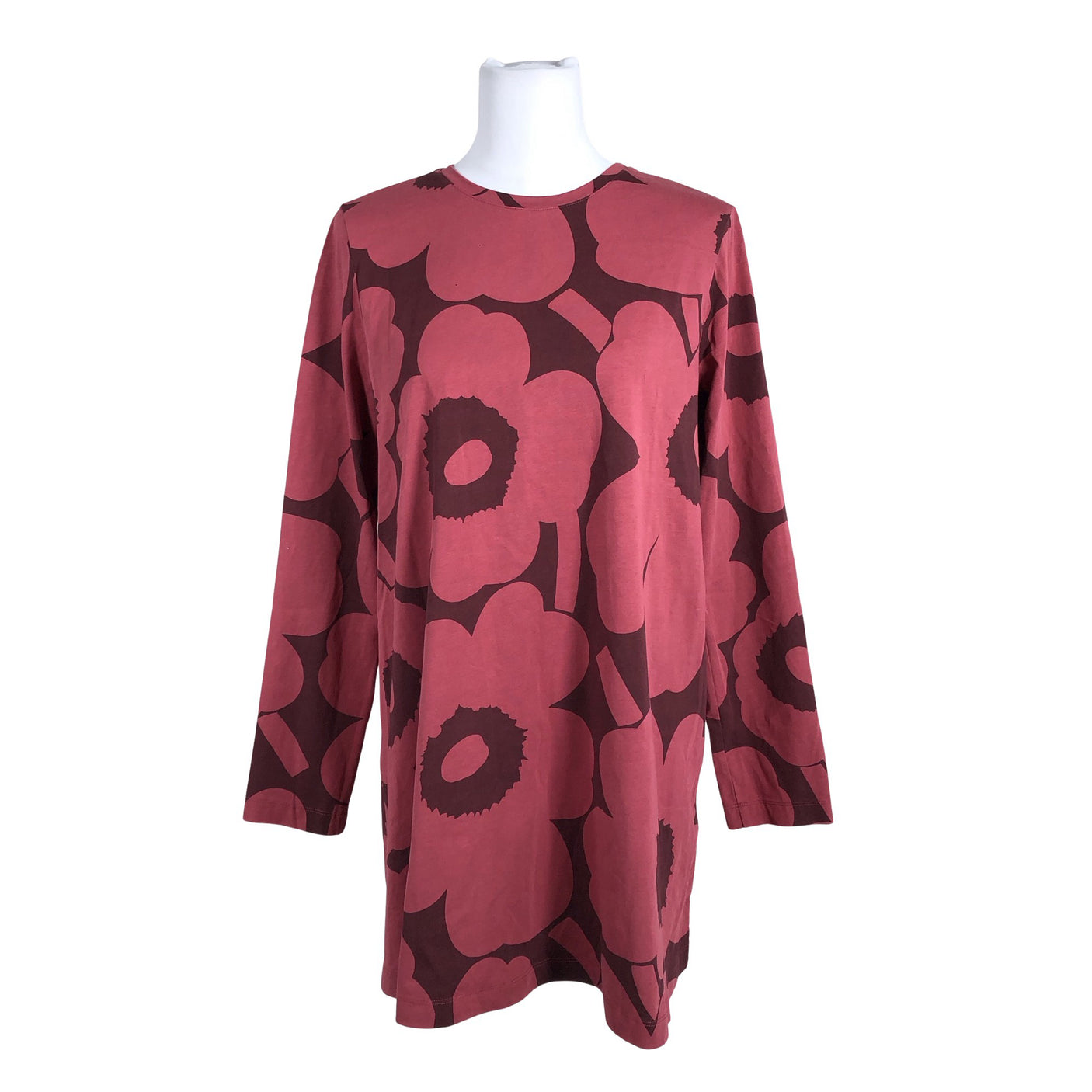 Naisten Marimekko - Trikoomekko, koko 38 - Viininpunainen (1)