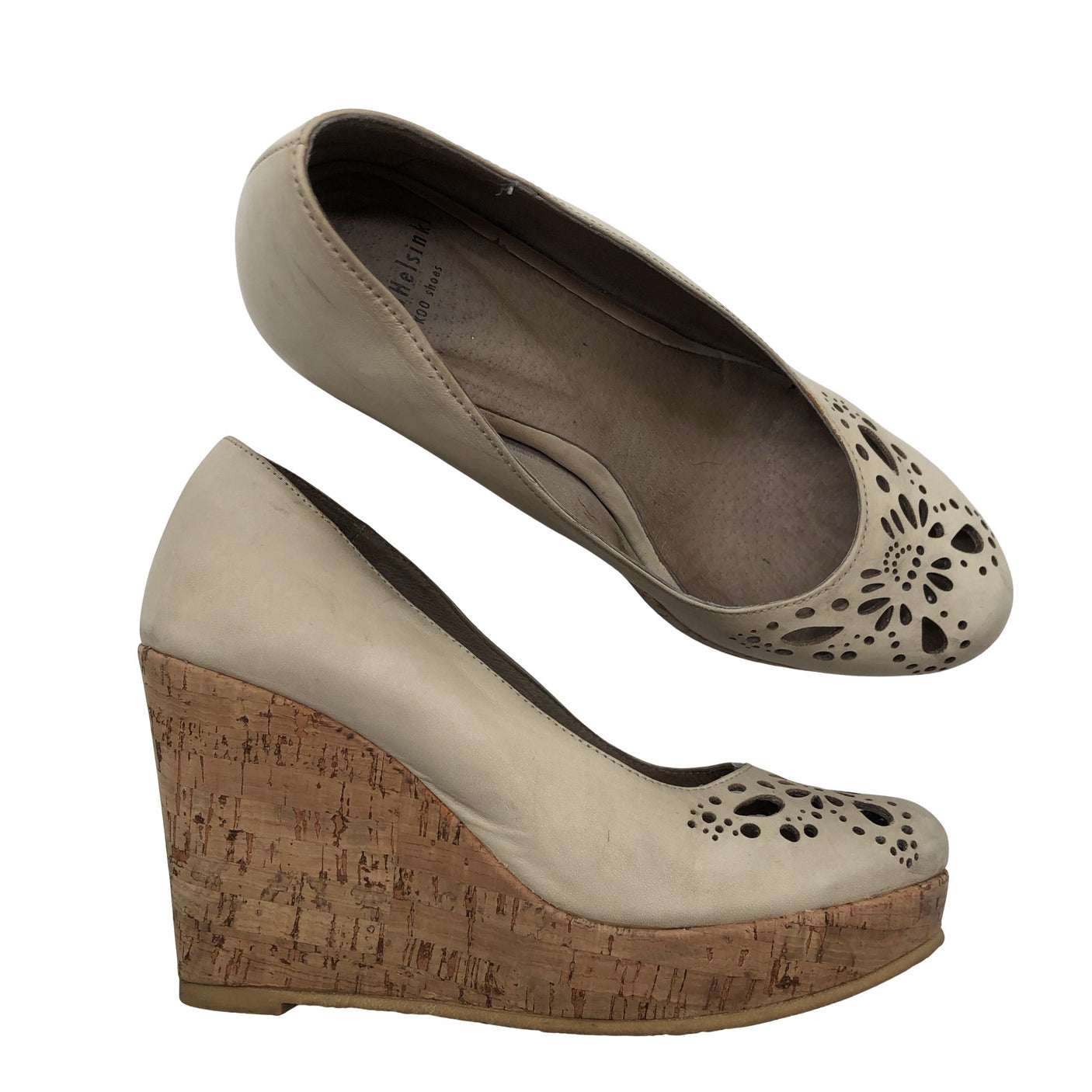 Naisten IVANAhelsinki - Kiilakorkokengät, koko 38 - Beige (1)