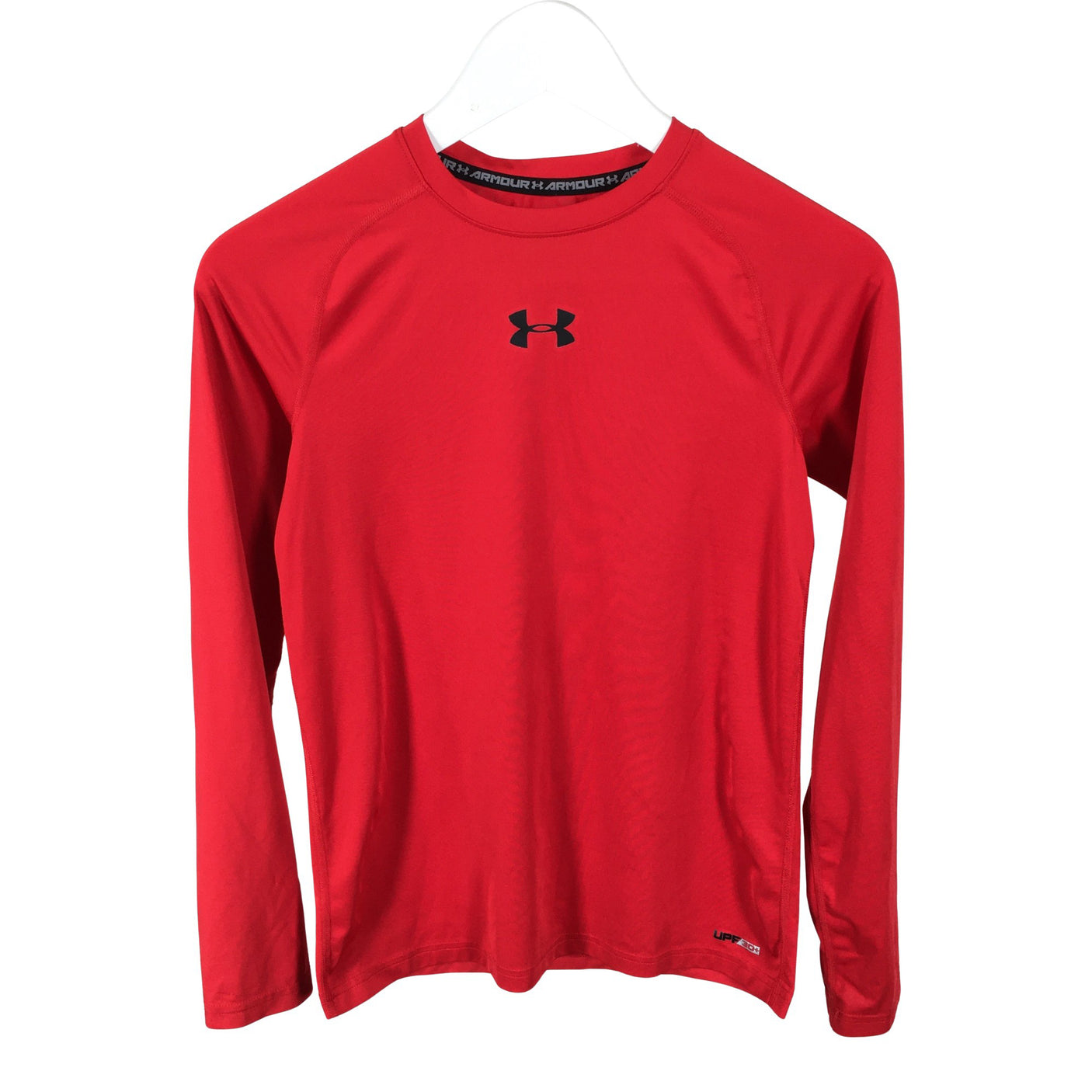 Poikien Under Armour - Urheilupaita, pitkät hihat, koko 158 - 164 - Punainen (1)