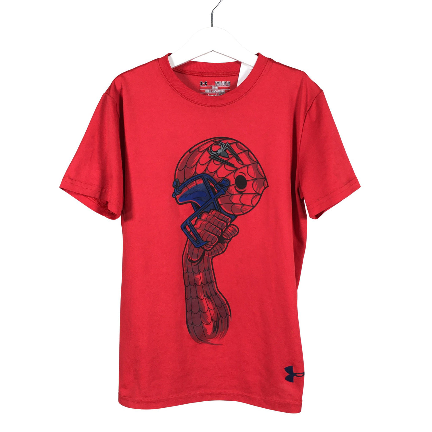 Poikien Under Armour - Urheilupaita, lyhyet hihat, koko 140 - 146 - Punainen (1)